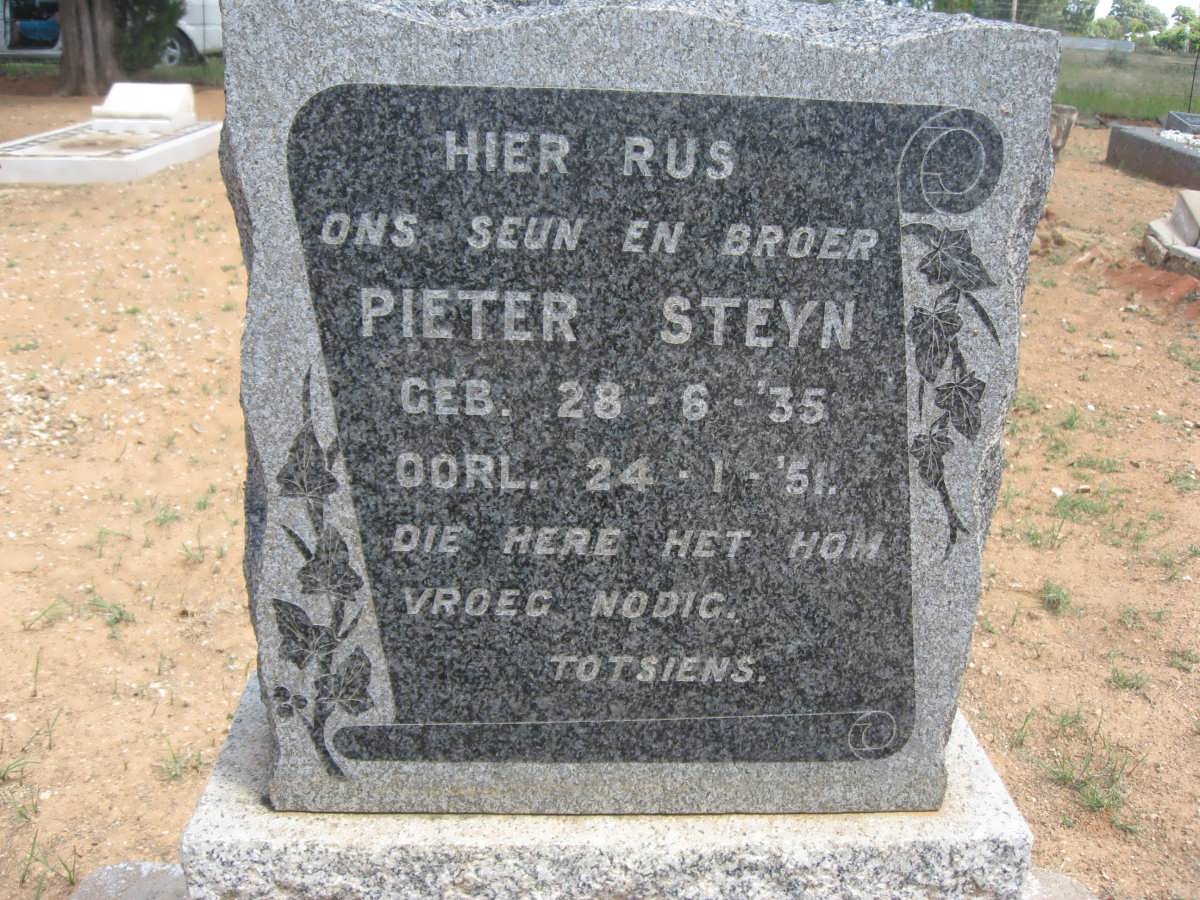 STEYN Pieter 1935-1951