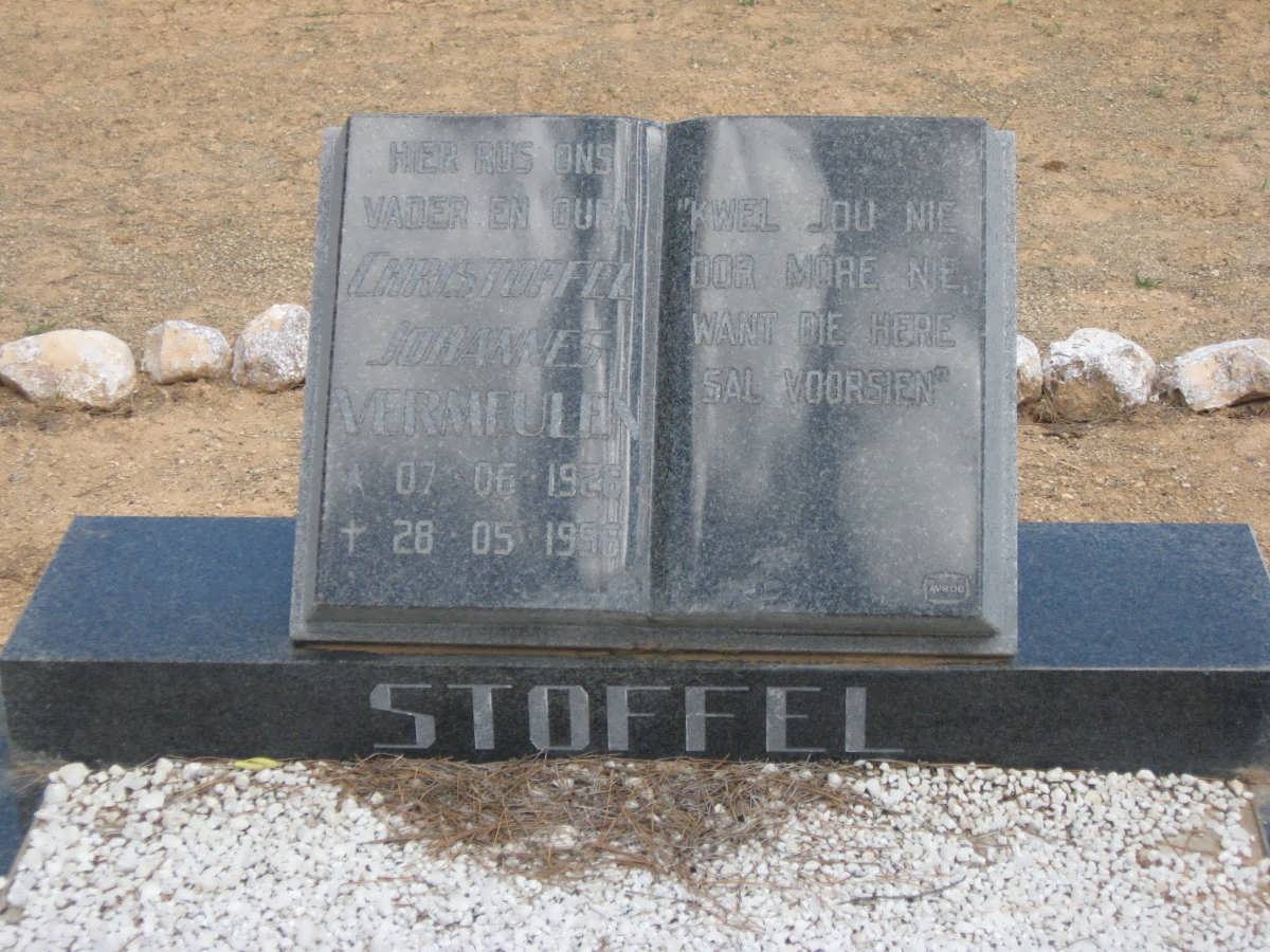 VERMEULEN Christoffel Johannes 1926-1996