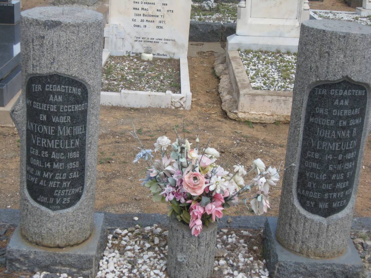 VERMEULEN Antonie Michiel 1886-1955 &amp; Johanna H. 1887-1964