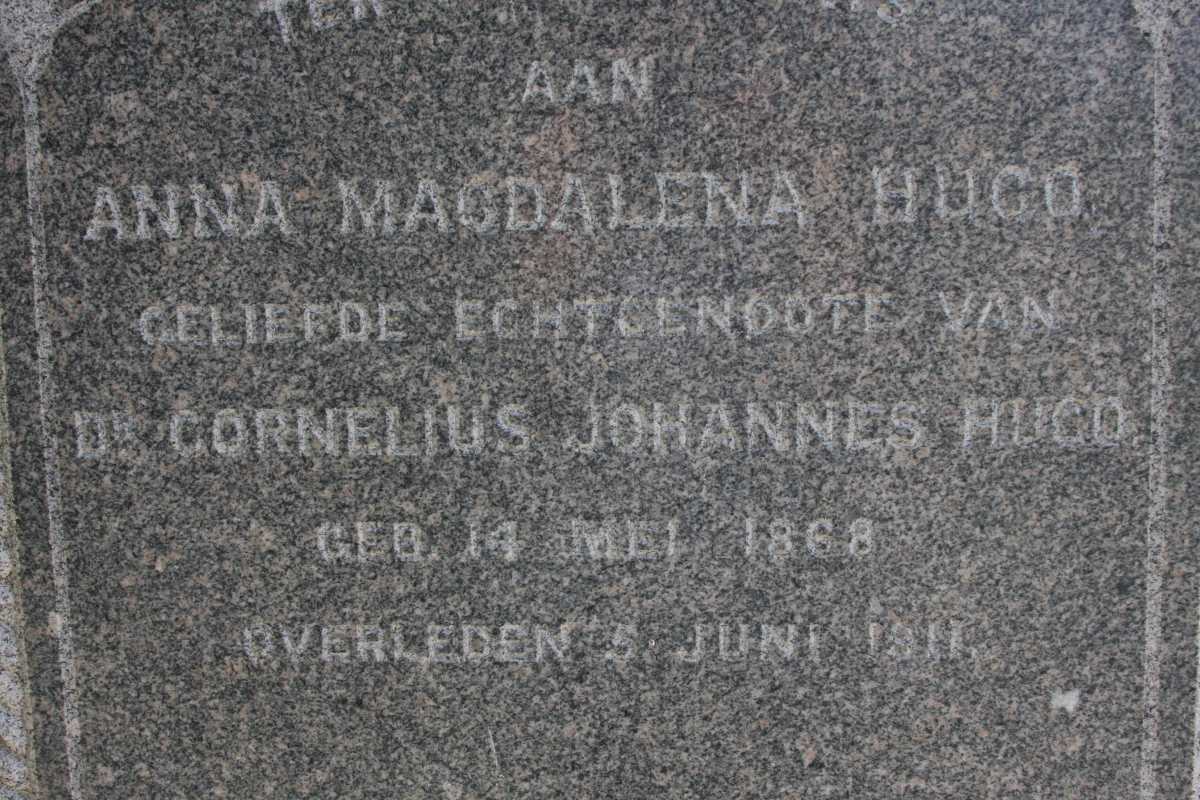 HUGO Anna Magdalena 1868-1911 
