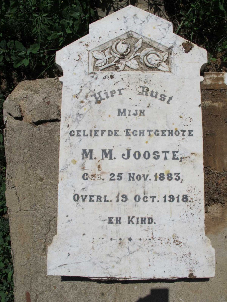 JOOSTE M.M. 1883-1918 :: JOOSTE ? -1918