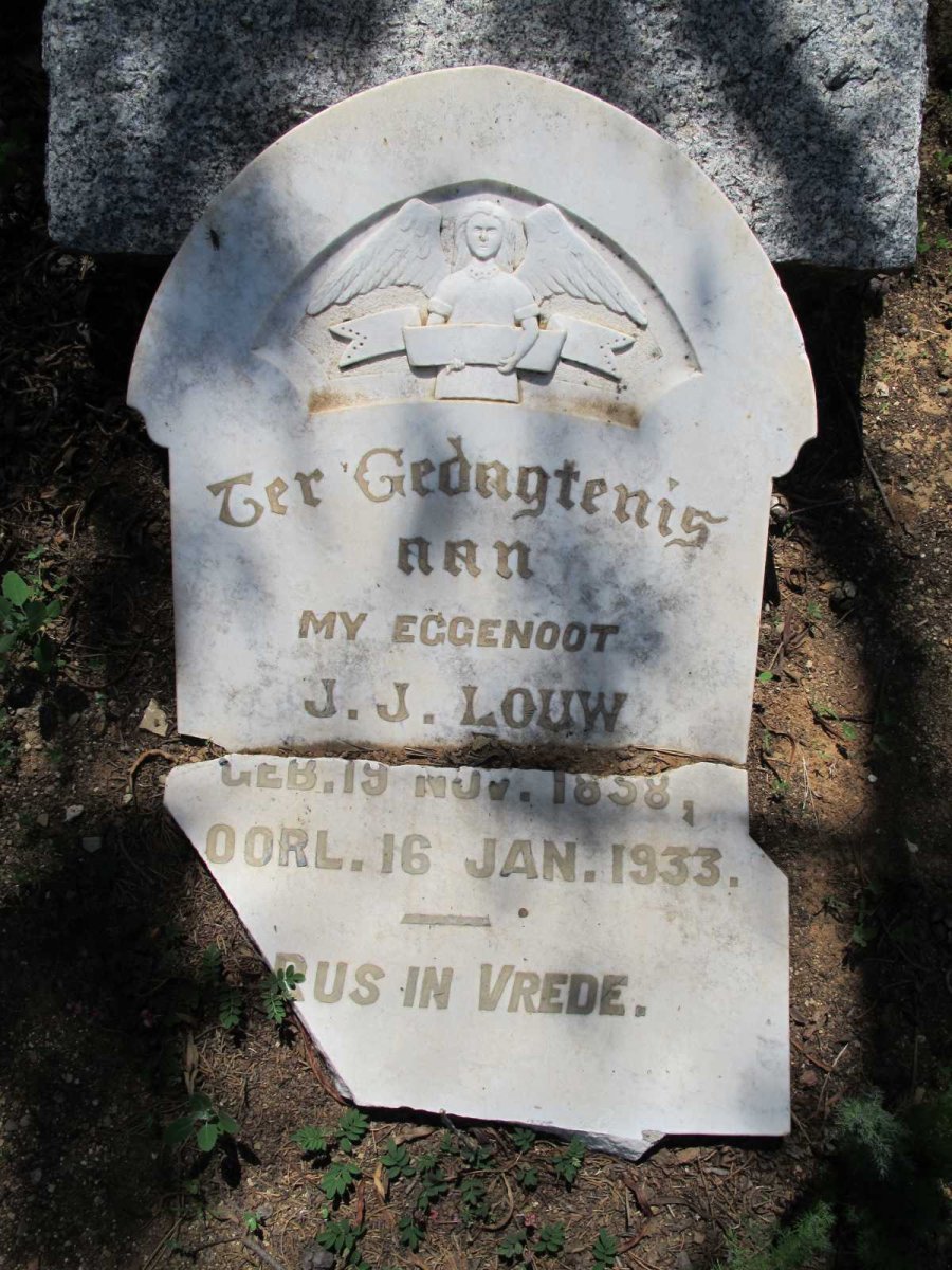 LOUW J.J. 1858-1933