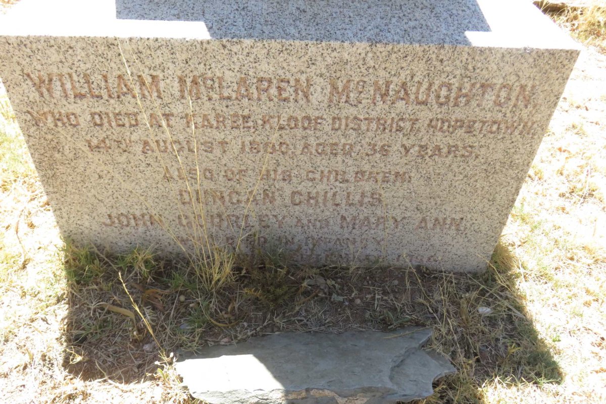 McNAUGHTON William Mclaren -18?? :: McNAUGHTON Dungan Chillis :: McNAUGHTON John Gourley :: McNAUGHTON Mary Ann