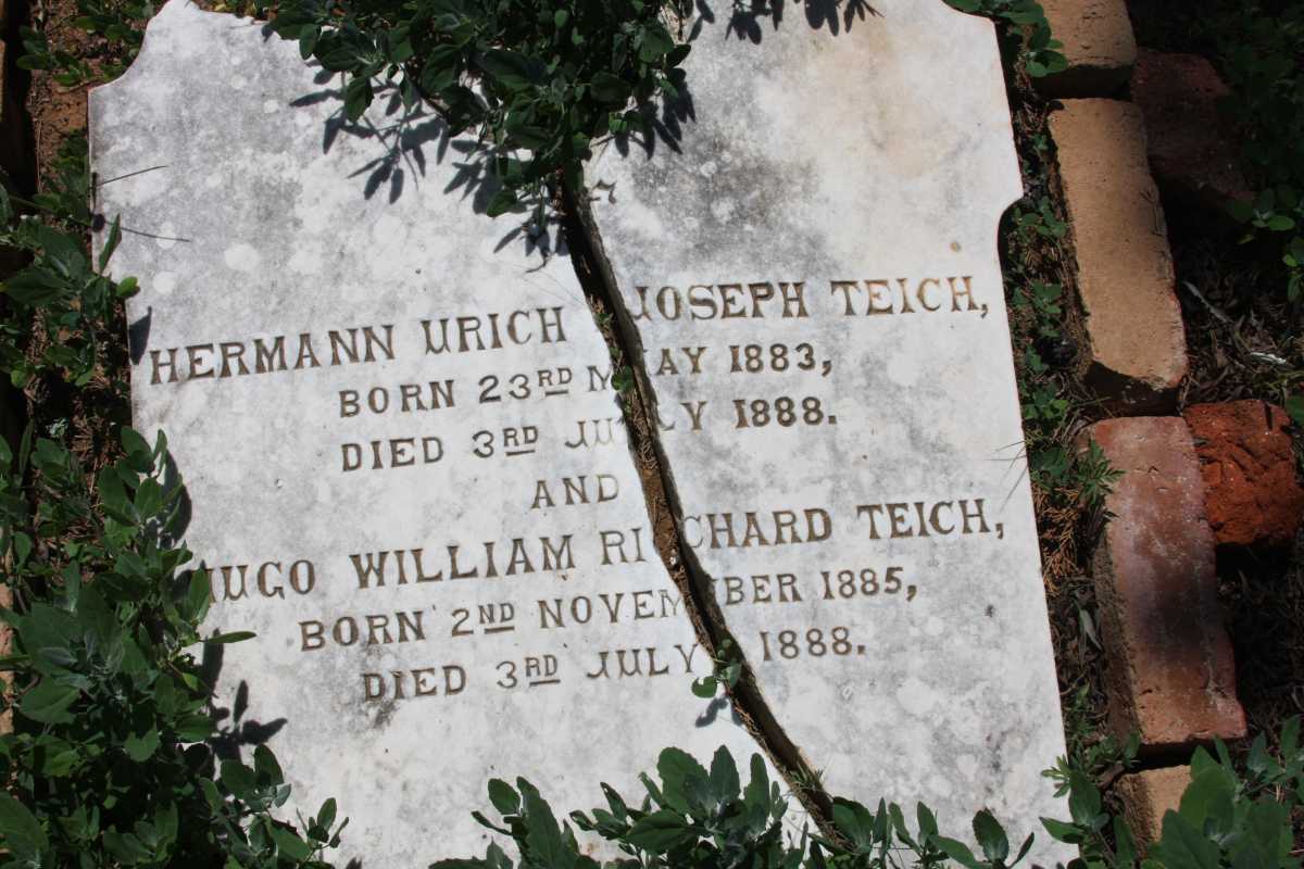 TEICH Hermann Urich Joseph 1883-1888 :: TEICH Hugo William Richard 1885-1888 