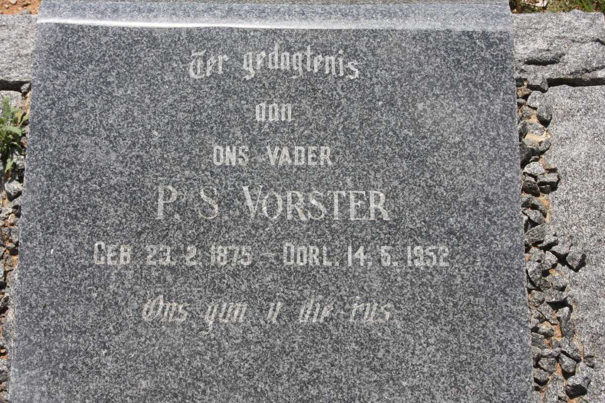 VORSTER P.S. 1875-1952