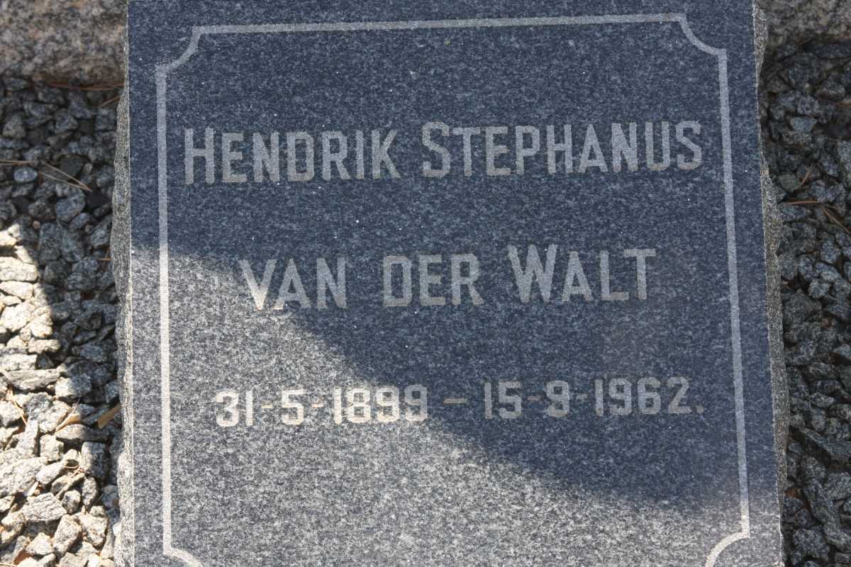 WALT Hendrik Stephanus, van der 1899-1962