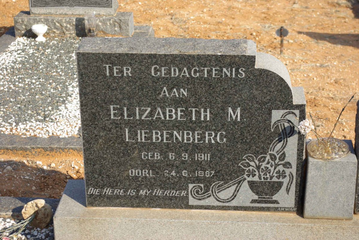 LIEBENBERG Elizabeth M. 1911-1987