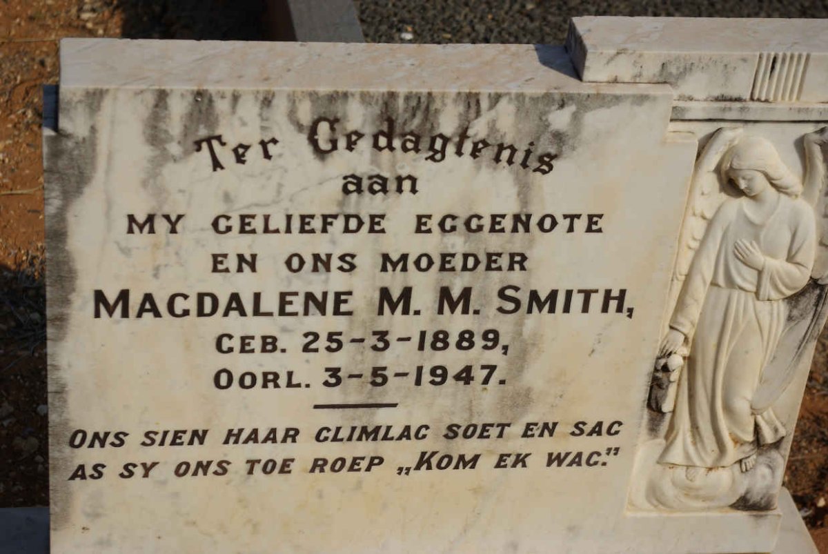 SMITH Magdalene M.M. 1889-1947