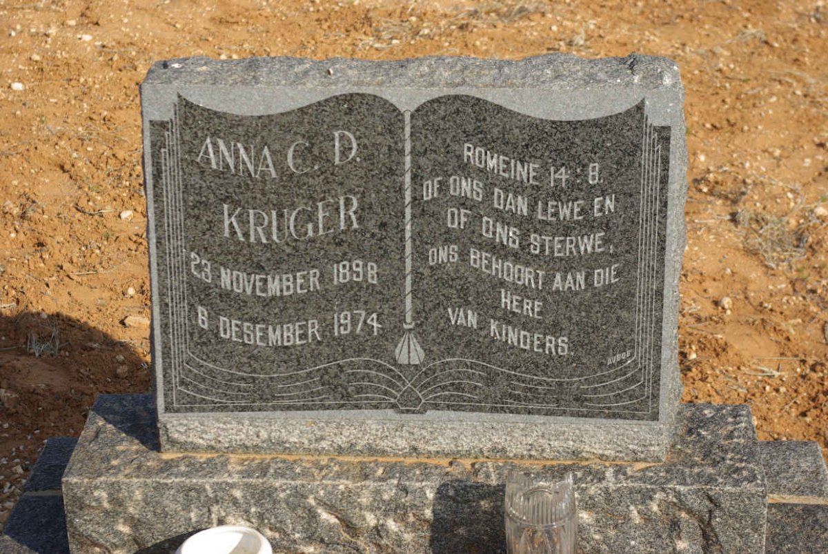 KRUGER Anna C.D. 1898-1974