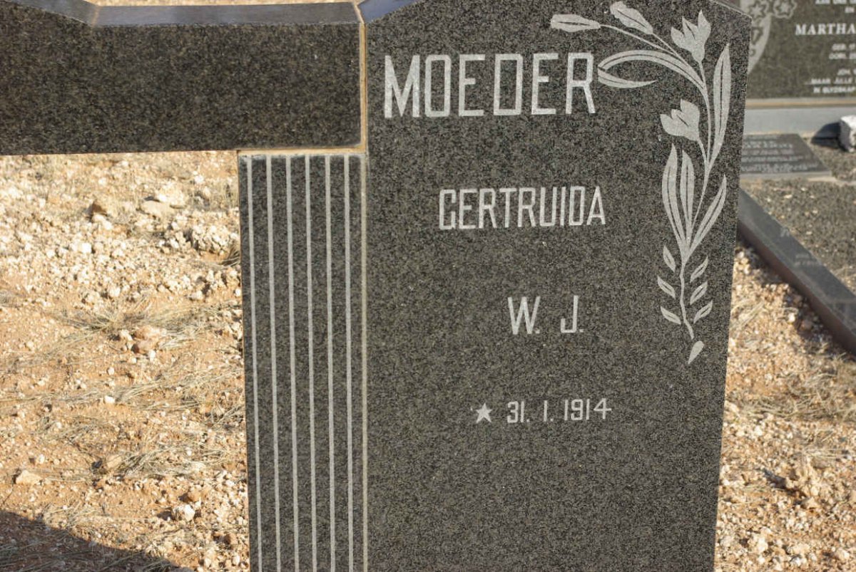 LINDE Gertruida W.J., van der 1914-
