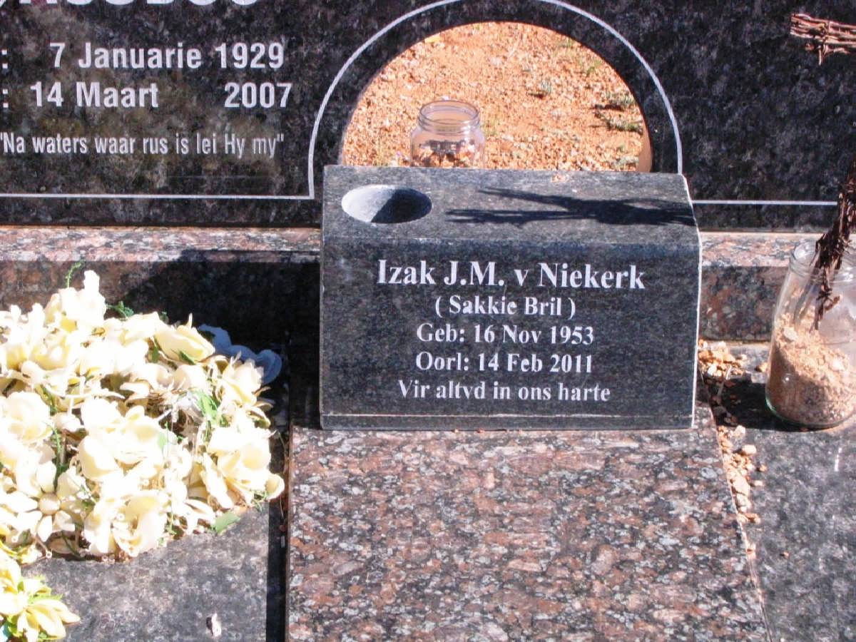 NIEKERK Izak J.M., van 1953-2011