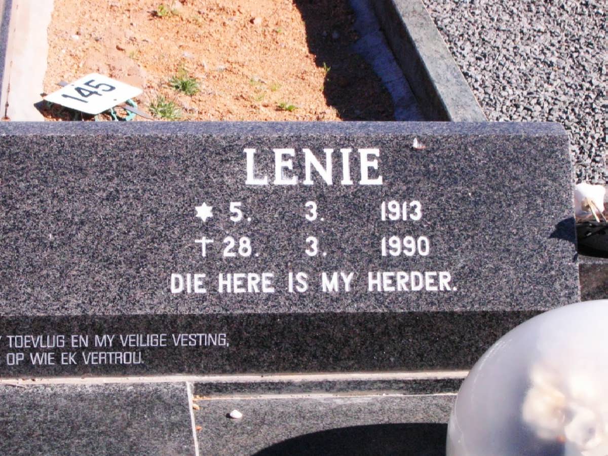 LINTVELT Lenie 1913-1990