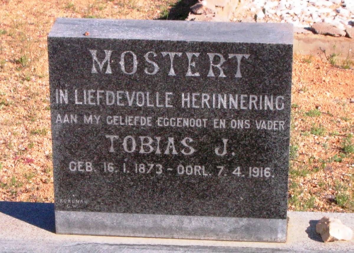 MOSTERT Tobias J. 1873-1916