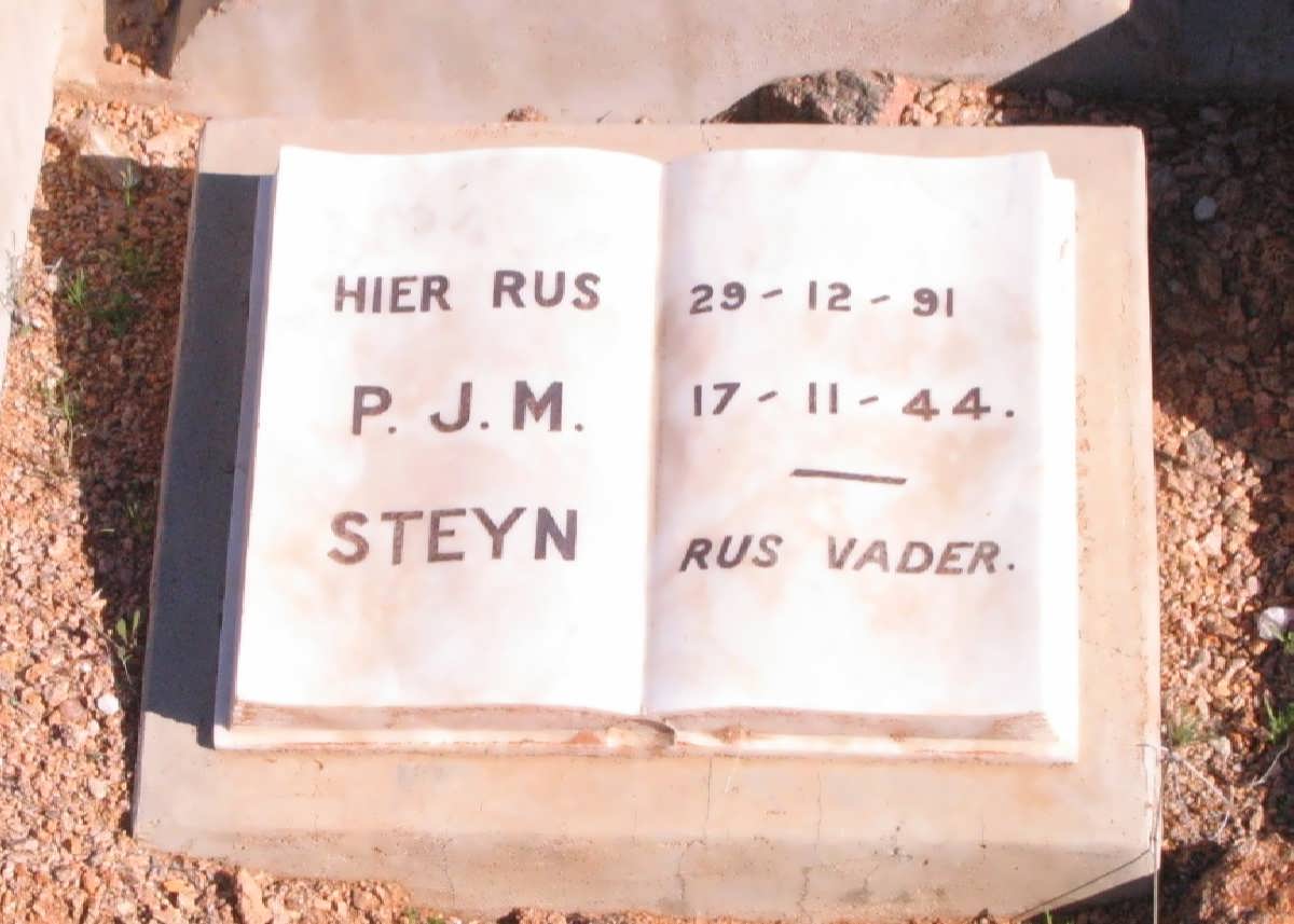 STEYN P.J.M. 1891-1944