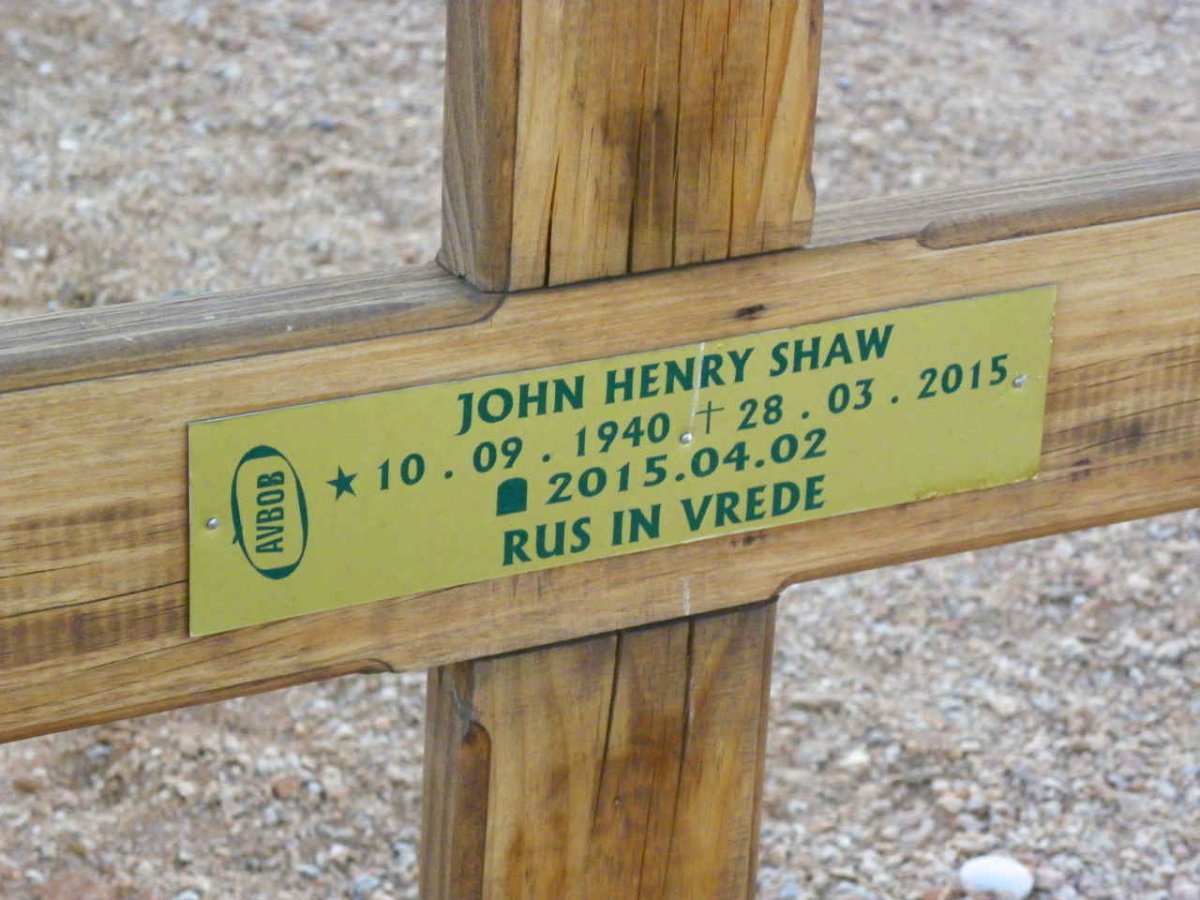 SHAW John Henry 1940-2015