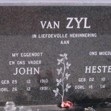 ZYL John, van 1910-1991 &amp; Hester 1912-1998