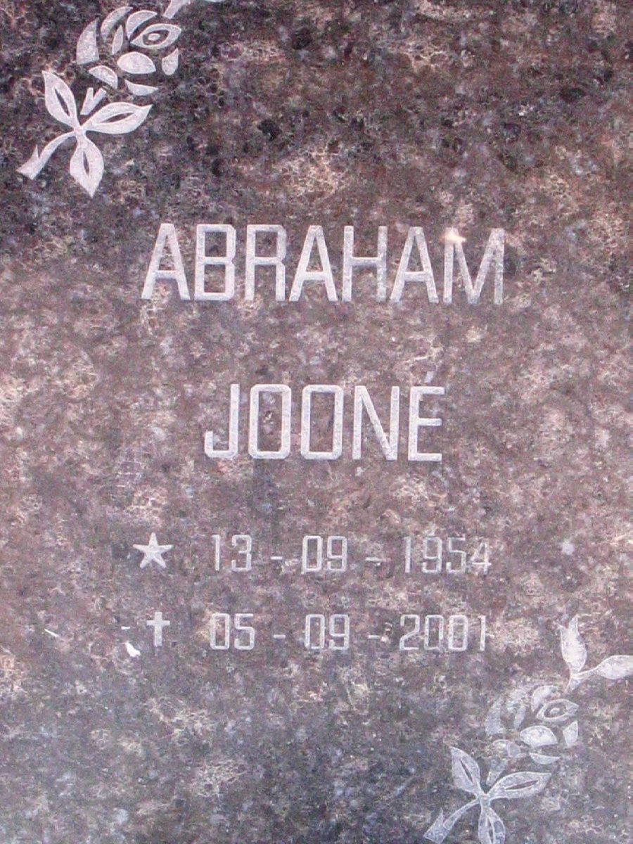 JOONE Abraham 1954-2001