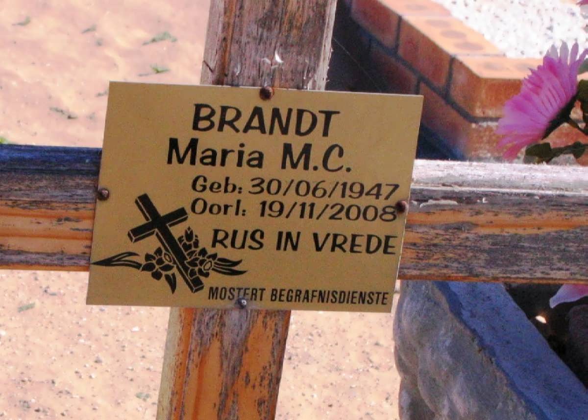 BRANDT Maria M.C. 1947-2008