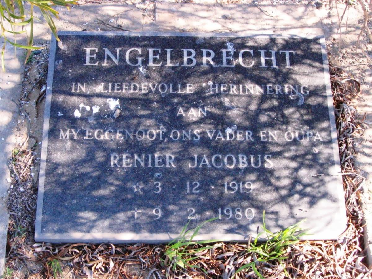 ENGELBRECHT Renier Jacobus 1919-1980