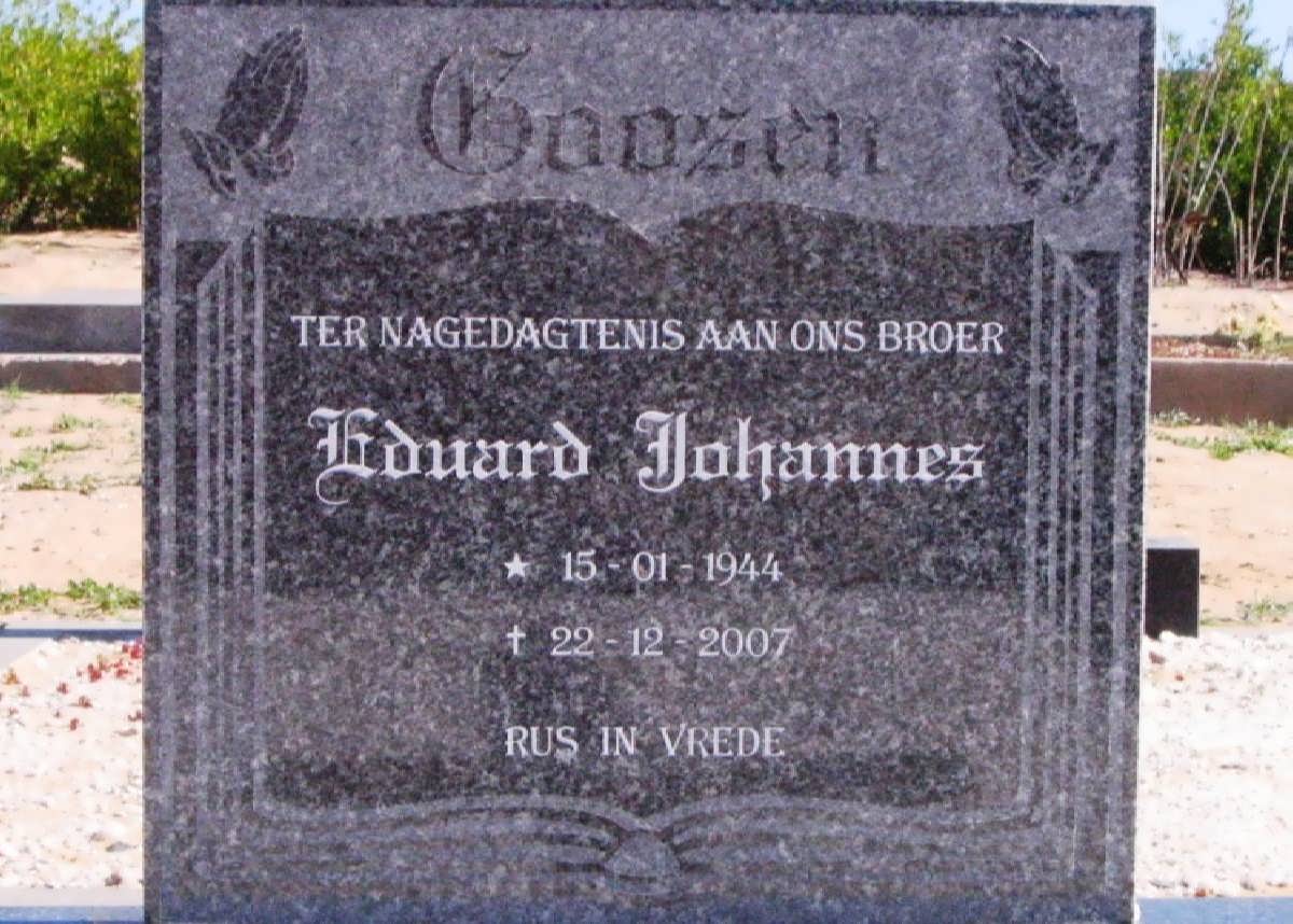 GOOSEN Eduard Johannes 1944-2007