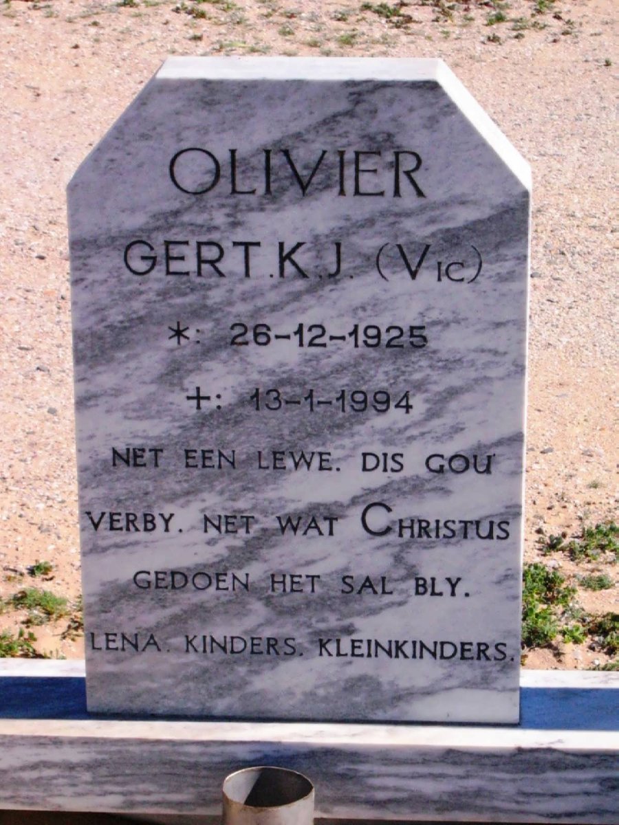 OLIVIER Gert K.J. 1925-1994