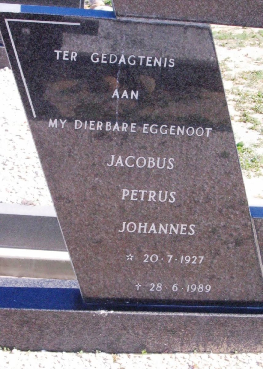 MOSTERT Jacobus Petrus Johannes 1927-1989