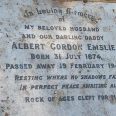 EMSLIE Albert Gordon 1874-1949