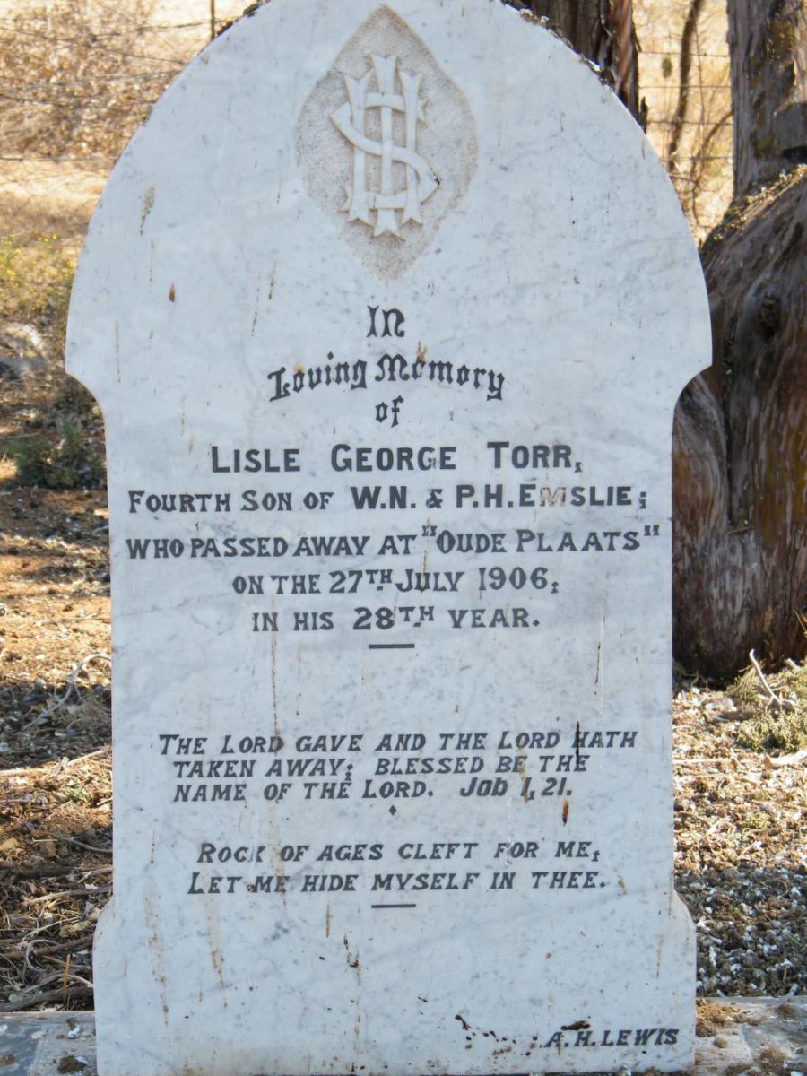 EMSLIE Lisle George Torr -1906