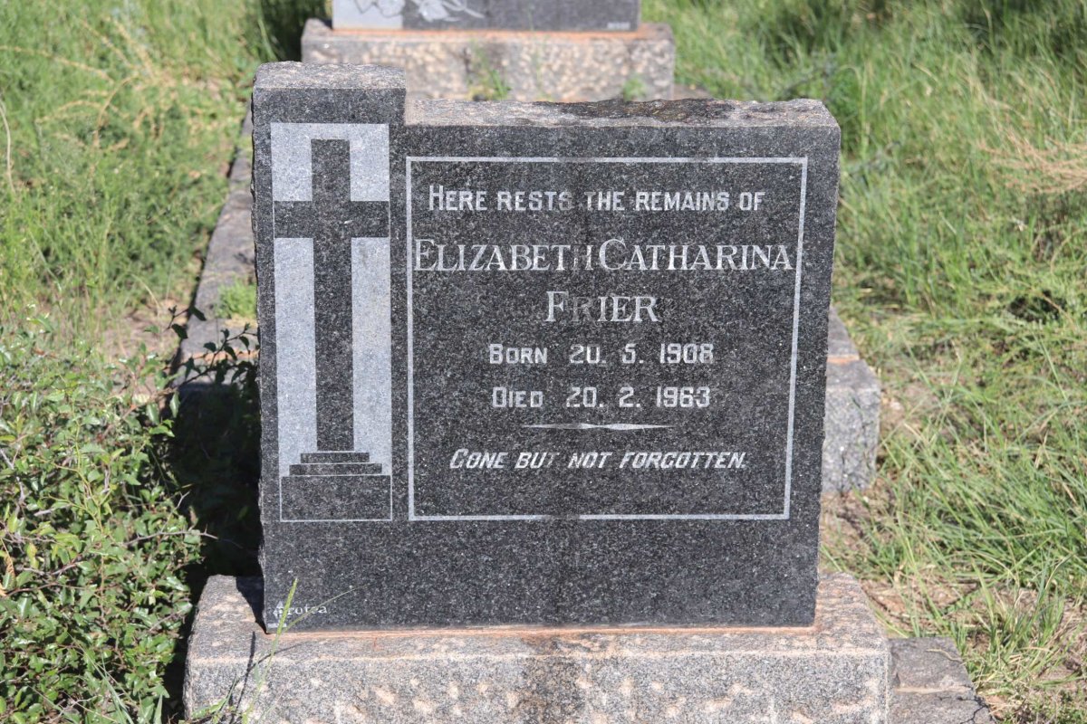 FRIER Elizabeth Catharina 1908-1963