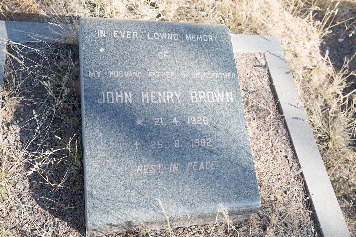 BROWN John Henry 1926-1982