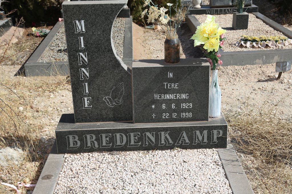 BREDENKAMP Minnie 1929-1998