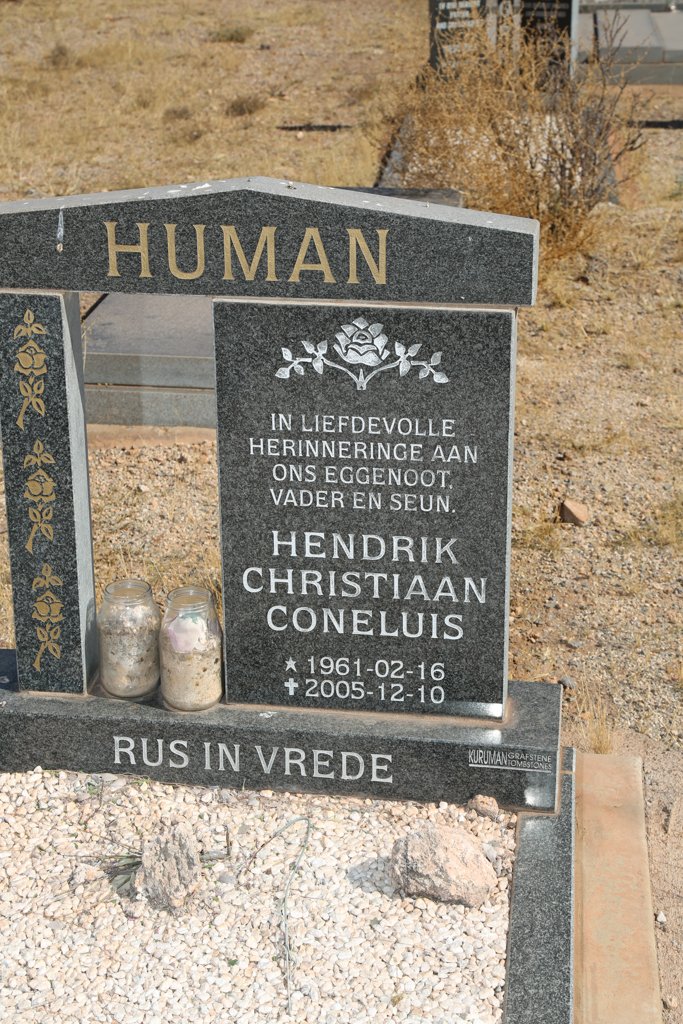 HUMAN Hendrik Christiaan Coneluis 1961-2005