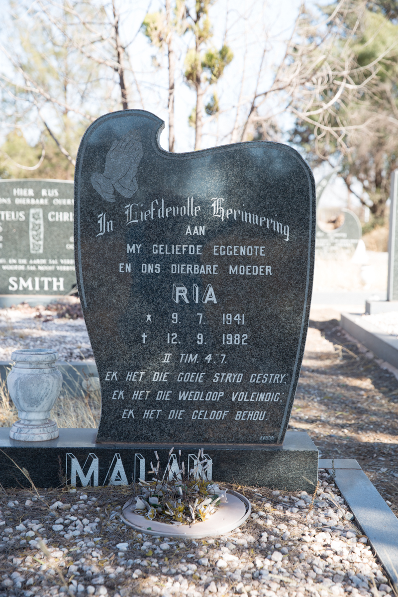MALAN Ria 1941-1982