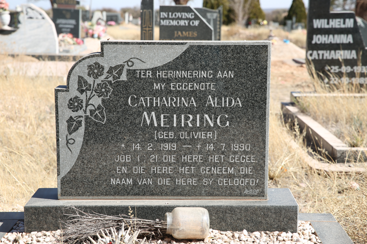 MEIRING Catharina Alida nee OLIVIER 1919-1990