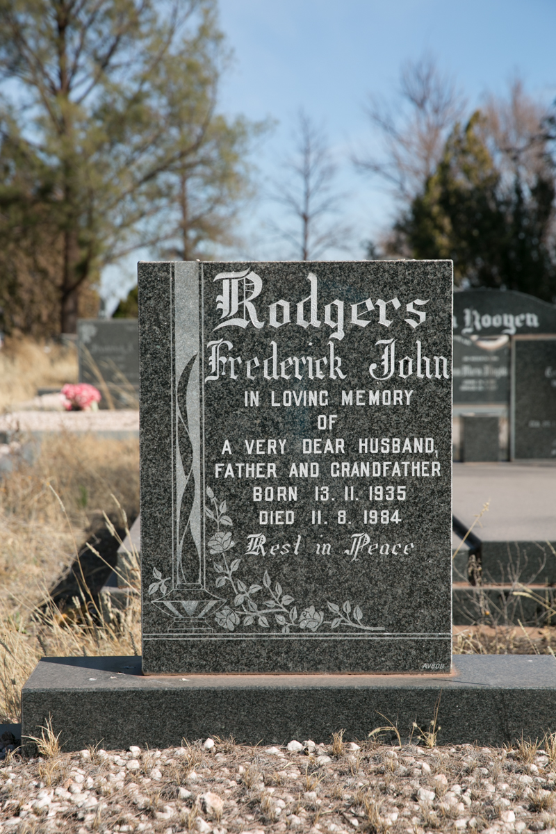 RODGERS Frederick John 1935-1984