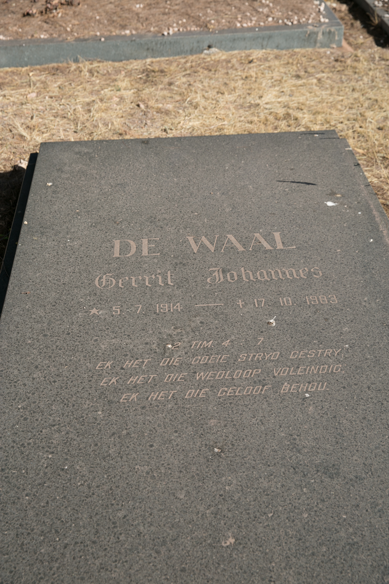 WAAL Gerrit Johannes, de 1914-1983