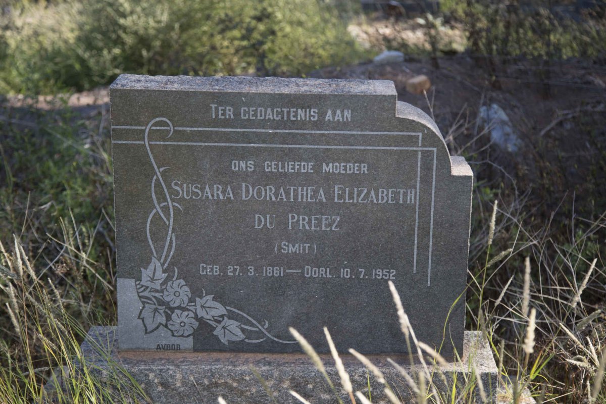 PREEZ Susara Dorathea Elizabeth, du nee SMIT 1861-1952