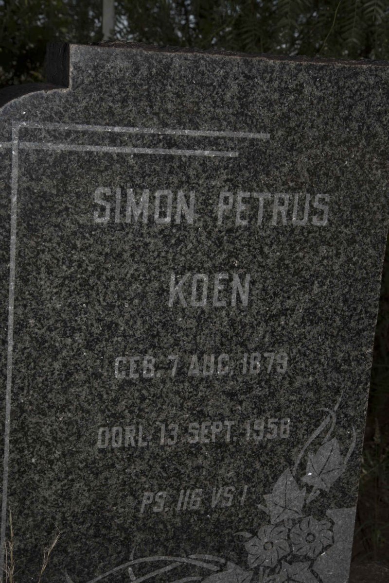 KOEN Simon Petrus 1879-1958