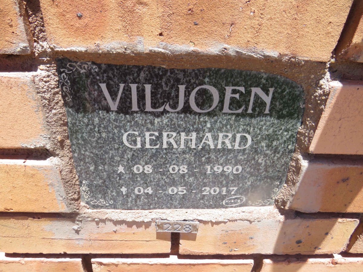 VILJOEN Gerhard 1990-2017