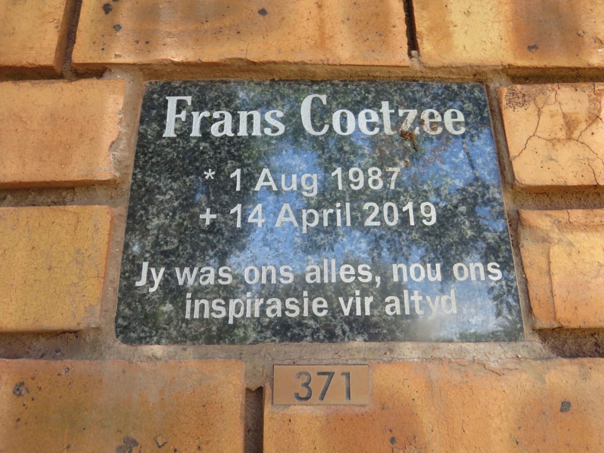 COETZEE Frans 1987-2019