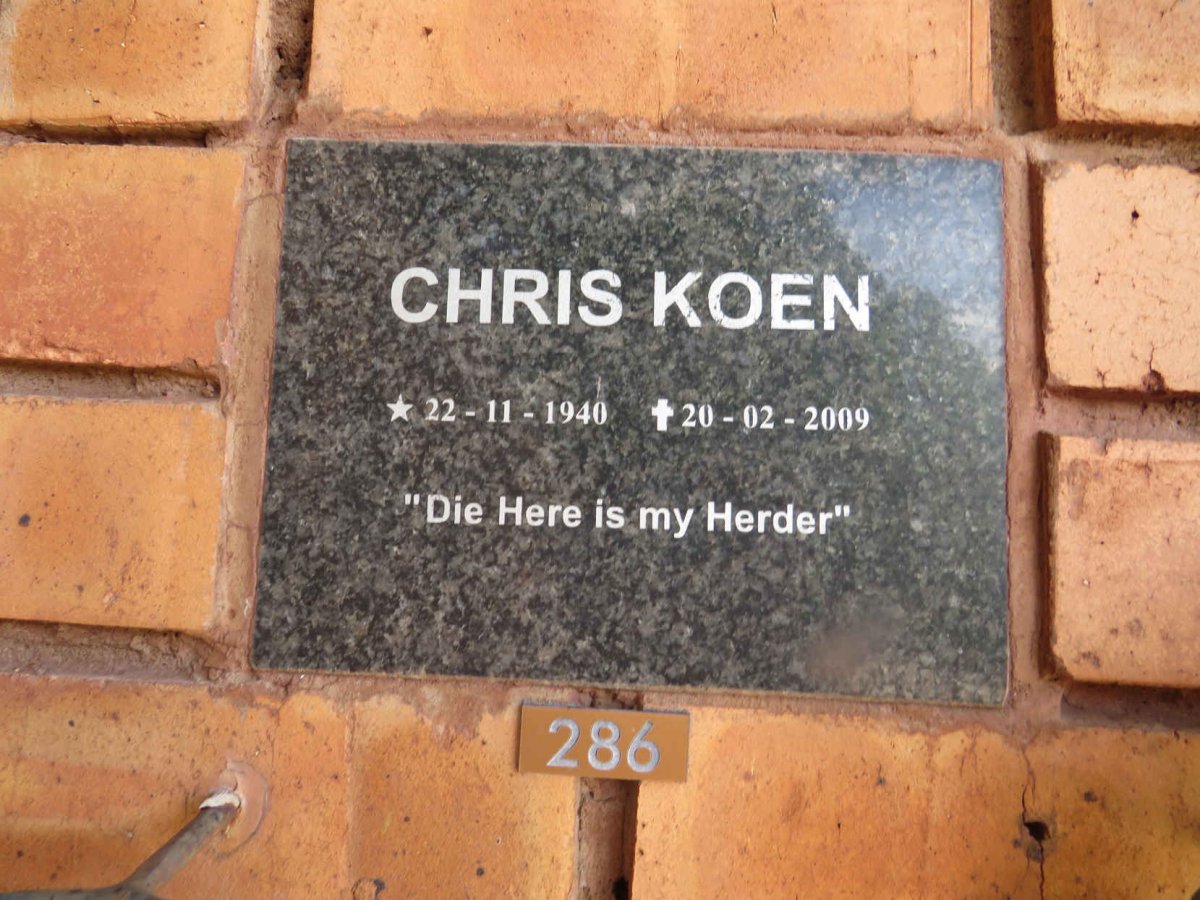 KOEN Chris 1940-2009