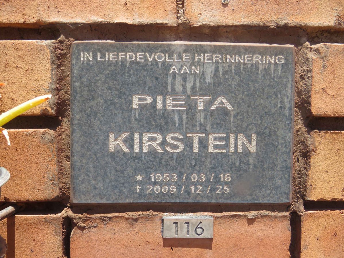 KIRSTEIN Pieta 1953-2009