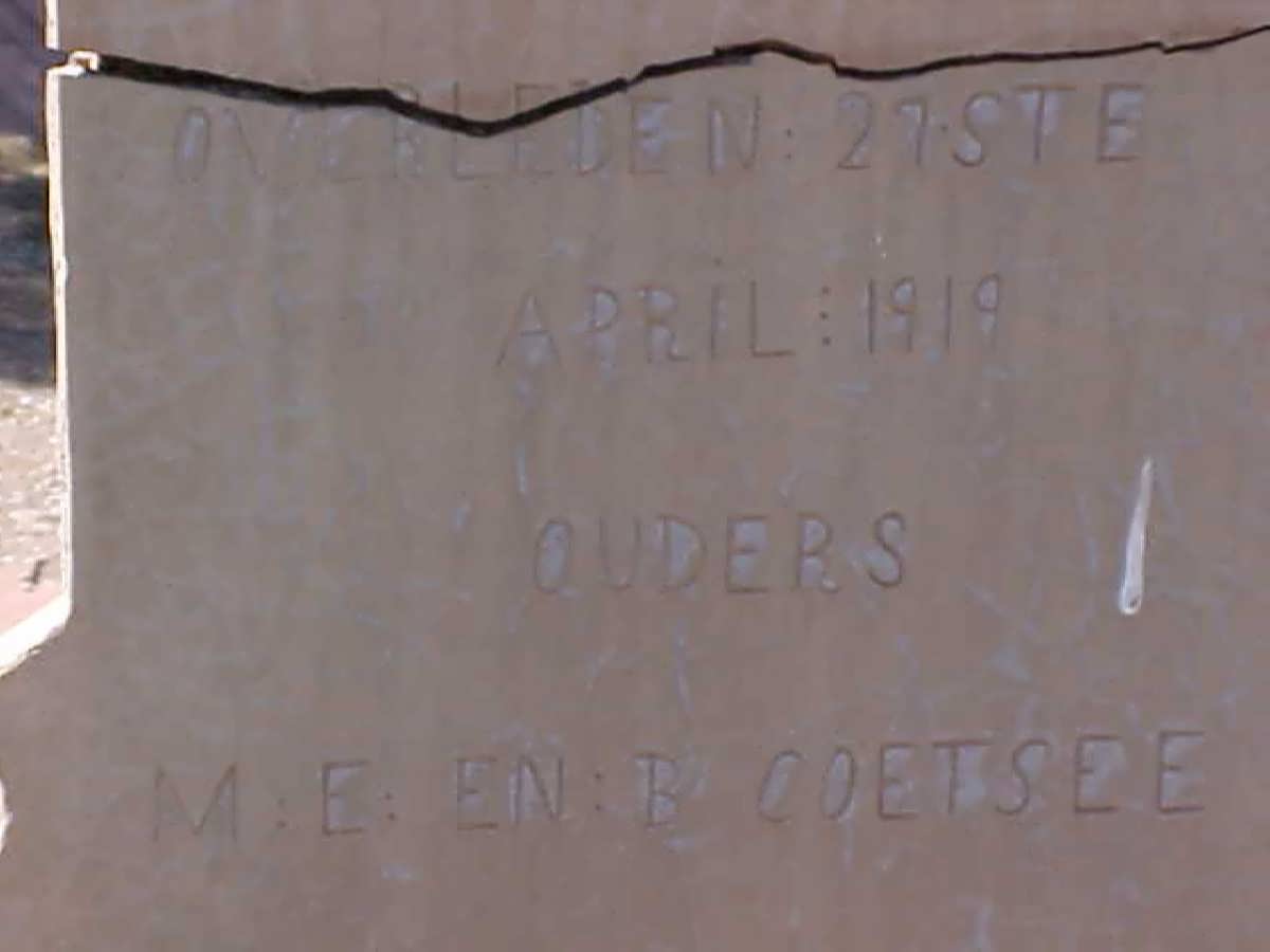 COETSEE Jan Viljoen 1894-1919