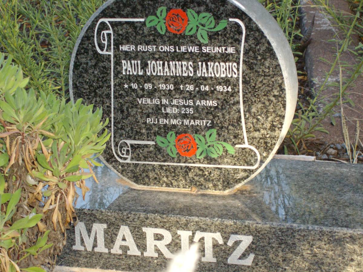 MARITZ Paul Johannes Jacobus 1930-1934