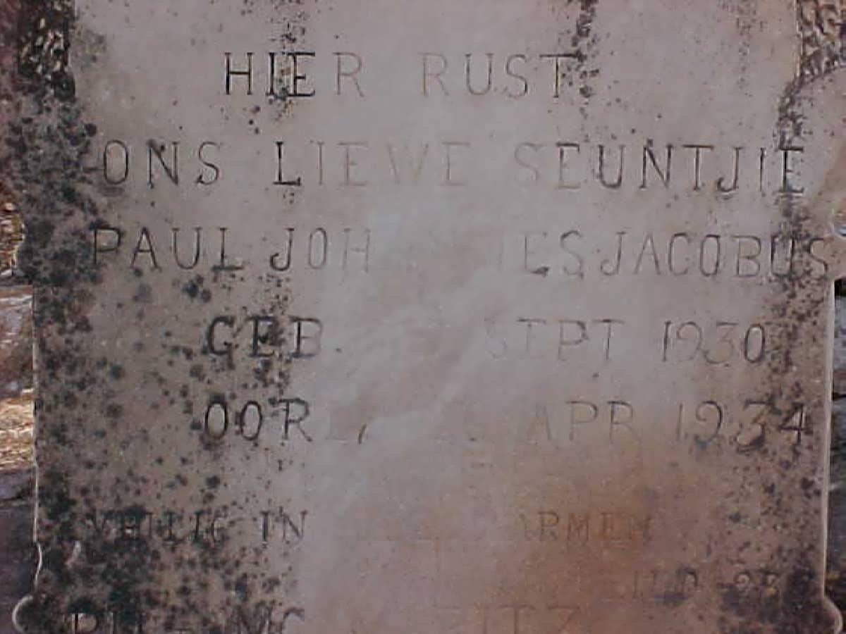 MARITZ Paul Johannes Jacobus 1930-1934