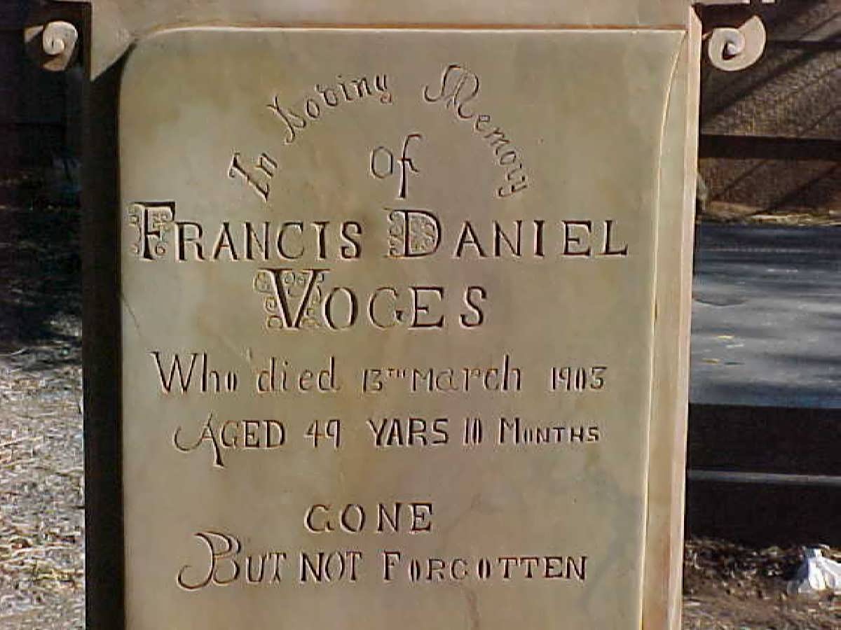 VOGES  Francis Daniel  -1903