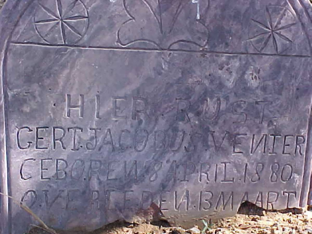 VENTER Gert Jacobus 1880-