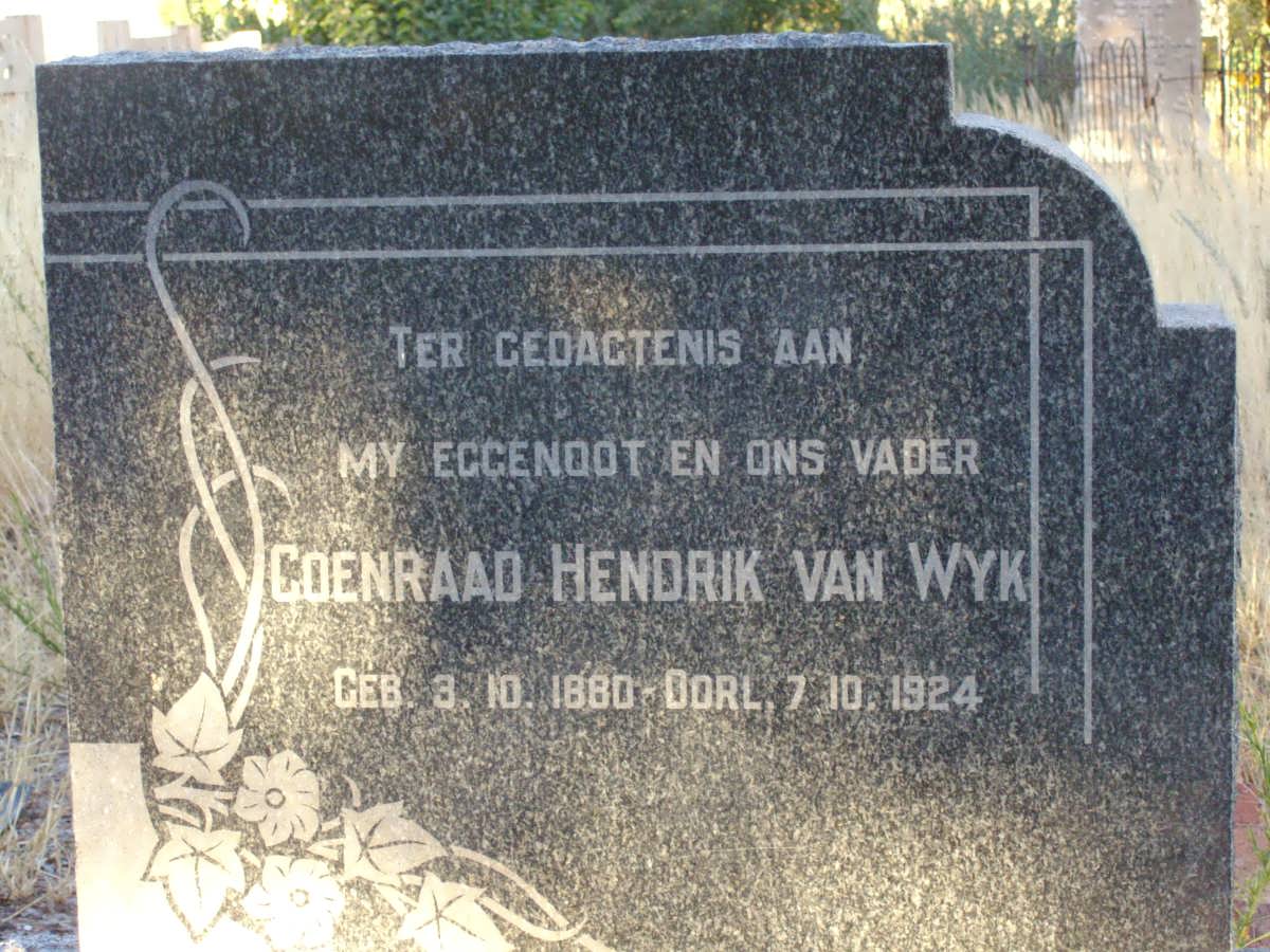 WYK Coenraad Hendrik, van 1880-1924