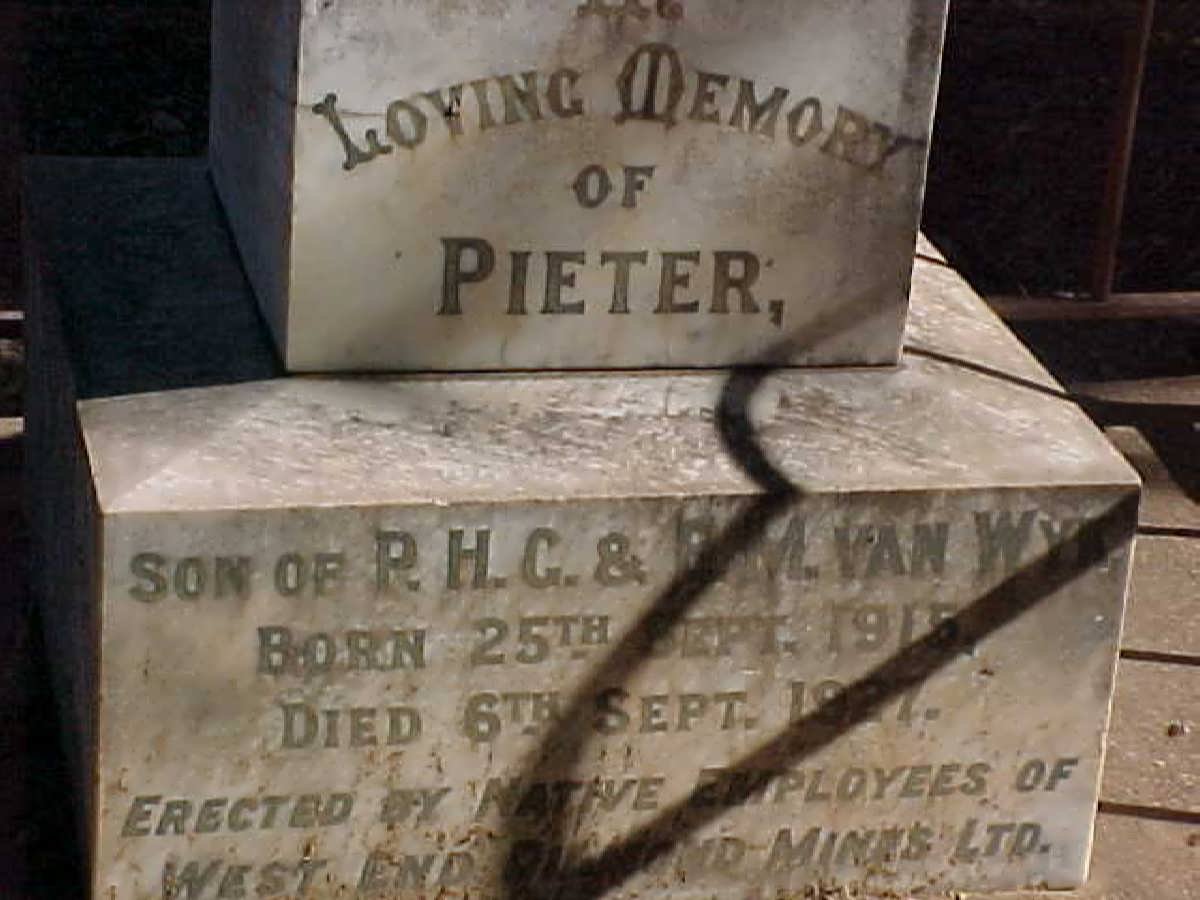WYK Pieter, van 1915-1927