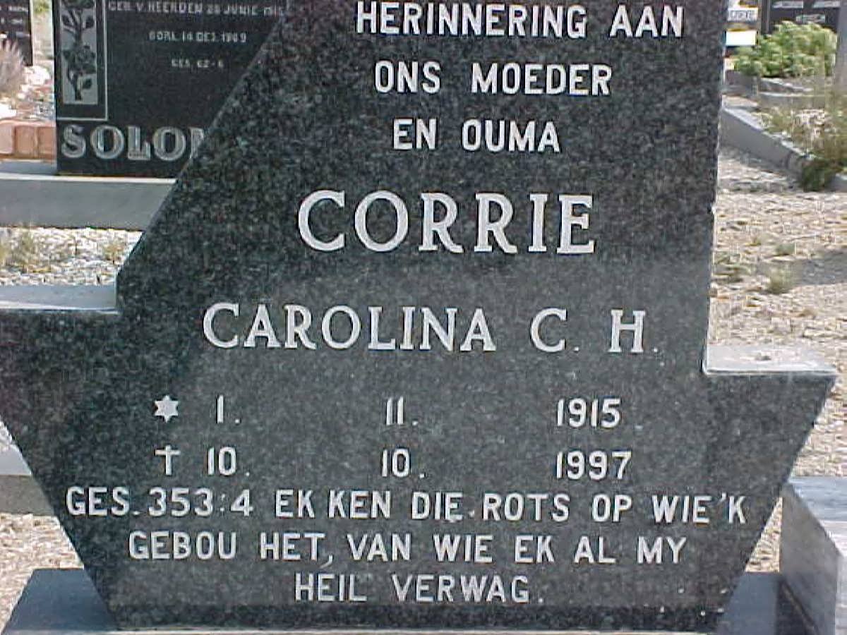 SCHALKWYK Carolina C.H., van 1915-1997